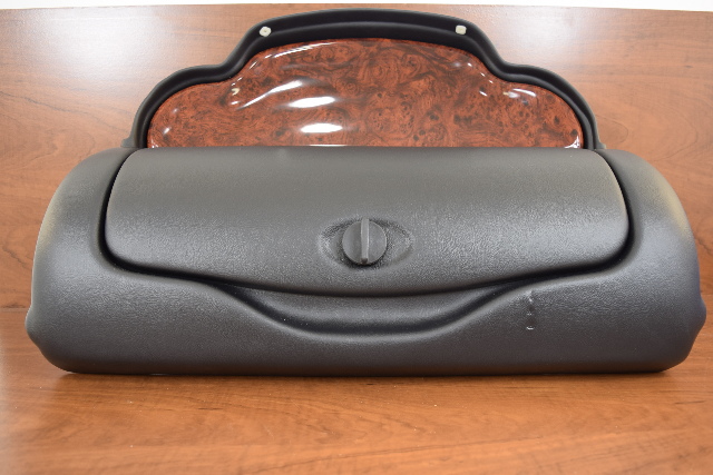 New Triton Dash Panel w/ Glove Compartment  with door Black with wood grain.