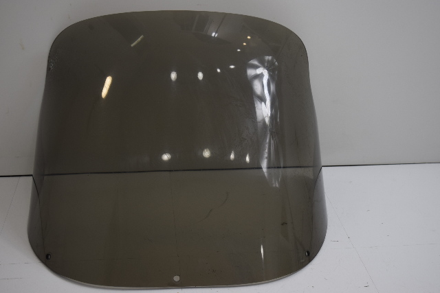 Used tinted Plexiglass Boat Windshield approx. 18.5"h x 23.75 "w  35.5" arc