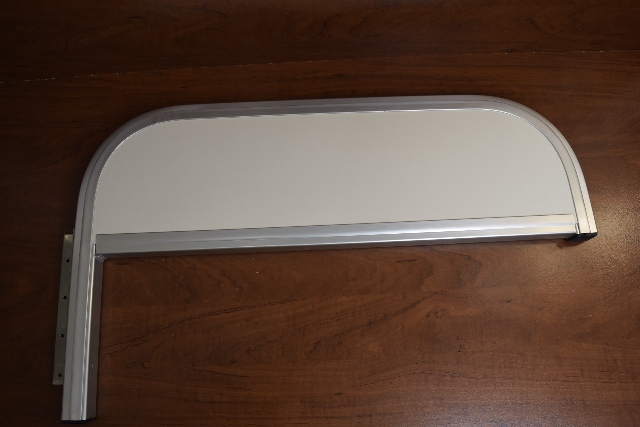 Top to Pontoon Boat Door with Hinge, Off White