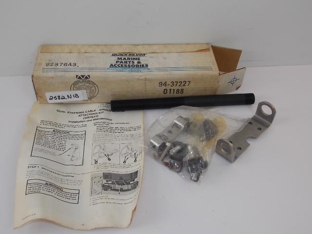 NEW Quicksilver Steering Attaching Kit 1990-2009 75-300 HP 92876A3 Single