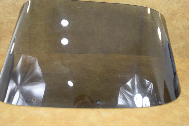 Used tinted plexiglass boat windshield 17" h x 32" w x 12" slant
