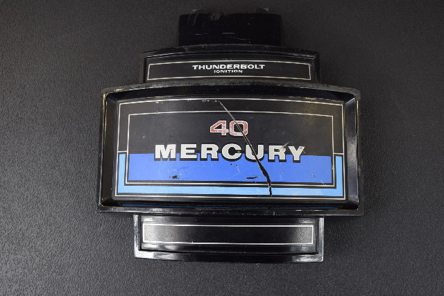 Mercury Marine Medallion Front Cover 7-1/4th" length 8" width Thunderbolt