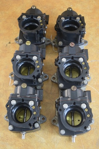 REBUILT! 1987 Johnson Evinrude Carburetor Set 398393 397575 398395 200 225 HP