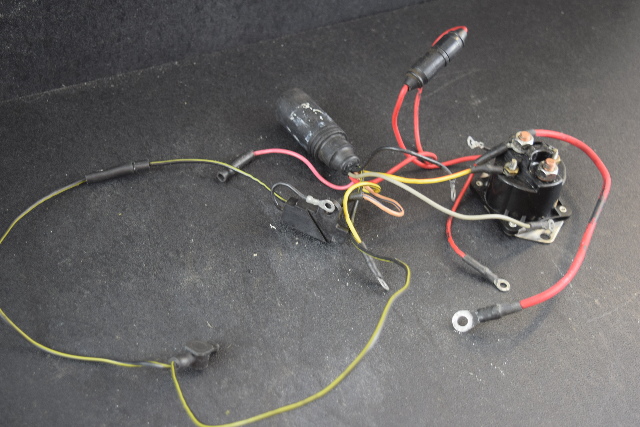 1988-93 Mercury Wiring Harness & Starter Solenoid 43443A3 100 115 HP Inline 4