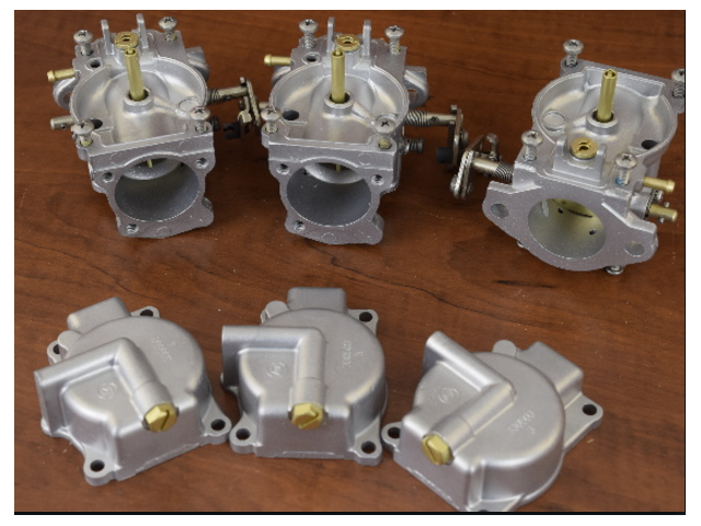 REBUILT! 1976 Johnson Evinrude Carburetor Set 388169 321466 75 HP 3 Cyl