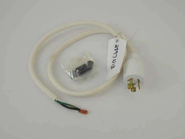 NEW Cooper Lumark White Nema Power Cord & Plug 16 AWG/3