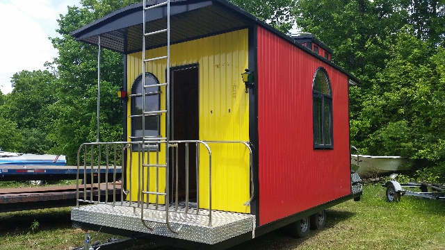 Coffee Shop Concession Trailer Caboose Kids Playhouse ? 14' 2" x 8' Inside Dim.
