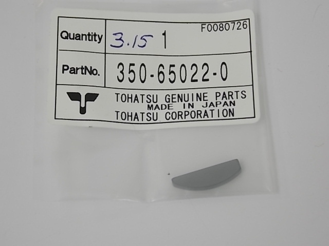 NEW OEM Nissan/Tohatsu Impeller Key 350-65022-0 2002 - 2014 9.9 15 18 20 HP