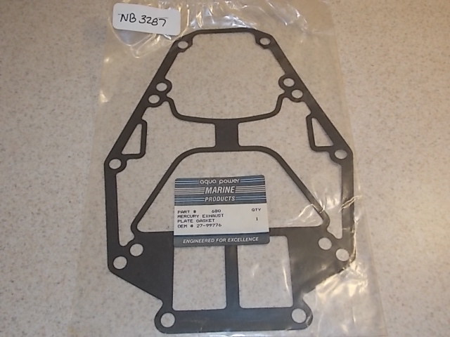 NEW Aqua Power, Mercury Exhaust Plate Gasket 680 Replaces OEM# 27-99776