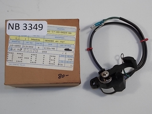 NEW Johnson Evinrude Sending Unit Assembly 1996-2004 / 50 60 65 70 HP 586036