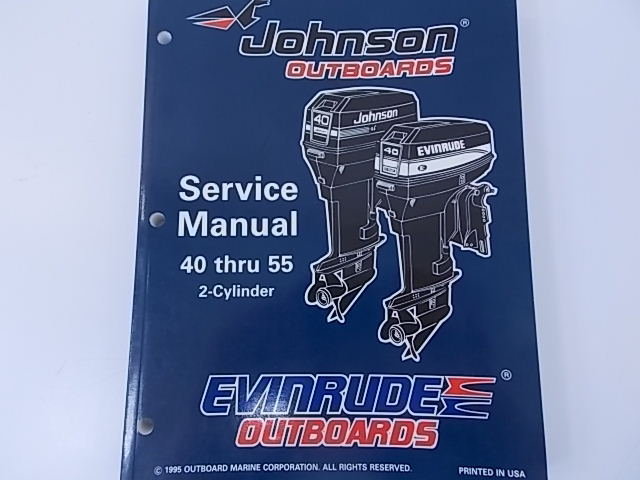 Johnson Evinrude Shop Service Manual Book 1996 40 45 48 50 55 HP 507124