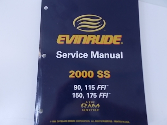 Evinrude Shop Service Manual Book 2000 SS 90 115 150 175 FFI 787063