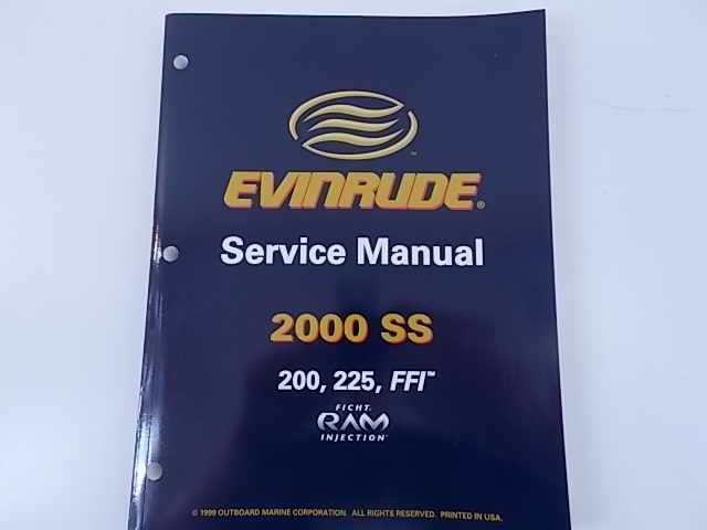 Evinrude Shop Service Manual Book 2000 SS 200 225 FFI 787064