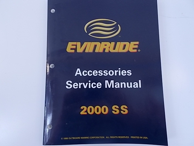 Evinrude Shop Service Manual Book 2000 SS Accessories Service Manual 787065