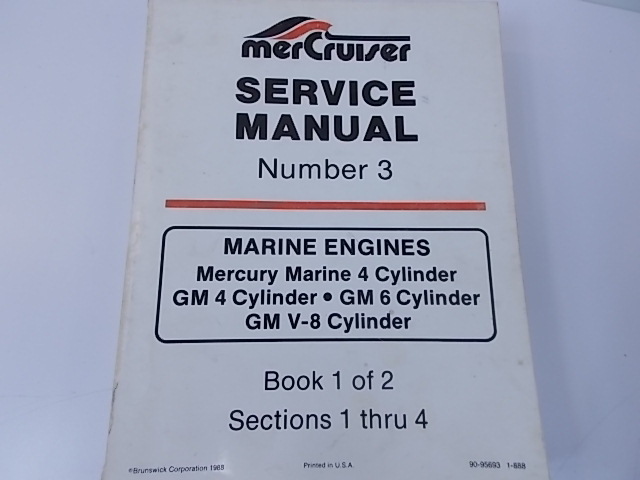 Mercruiser Service Manual #17 GM V-8 3-5 CID (5.0L) / 350 CID (5.7L) 823225