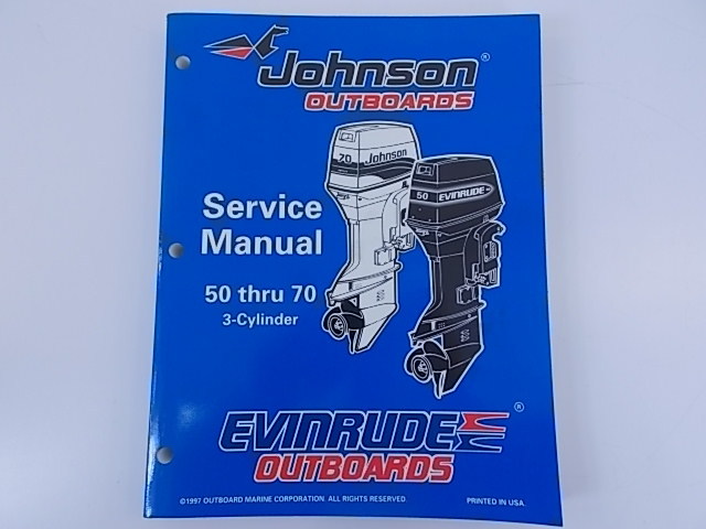 Johnson Evinrude Service Manual 50 through 70 3-Cylinder 1998 520208