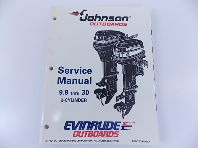 Johnson Evinrude Service Manual 9.9 thru 30 2-Cylinder 1995 503146