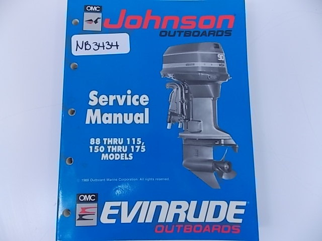 Johnson Evinrude Service Manual 88 thru 115 150 thru 175 1990 507874