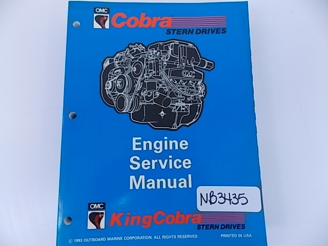 OMC King Cobra Stern Drive Engine Service Manual 1994 500594