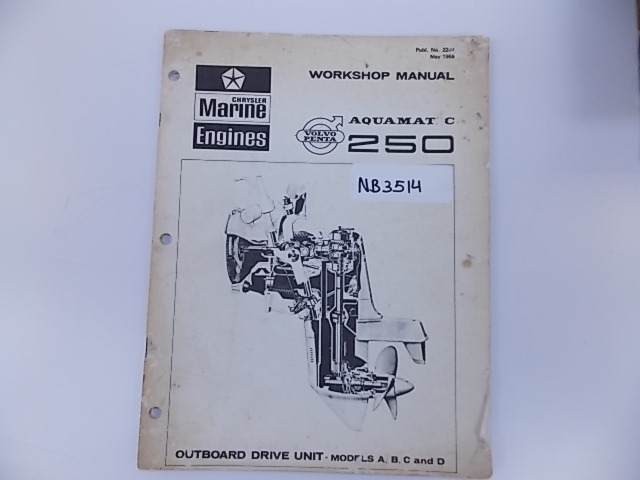 Chrysler Marine Engines Volvo Penta Aquamatic 250 workshop manual