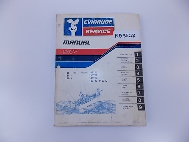 1977 Evinrude Service Manual 85, 115 and 140 HP