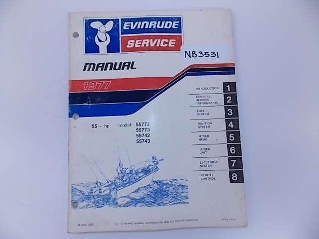 1977 Evinrude Service Manual 55 HP