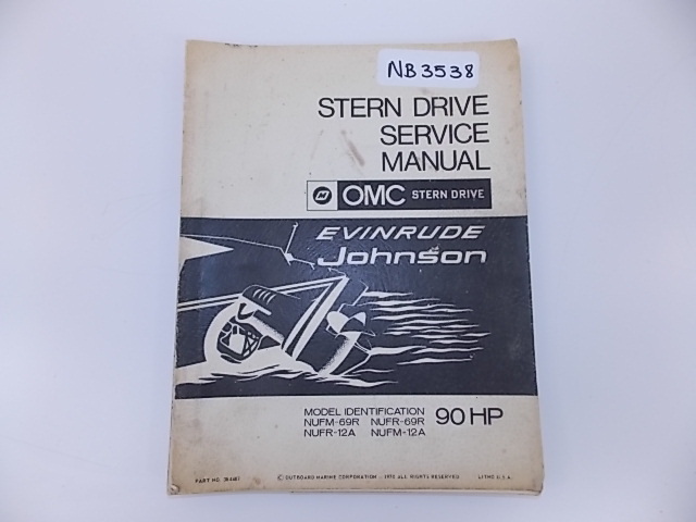 OMC Stern Drive Evinrude Johnson 90 HP 384487