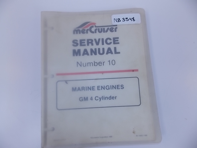 Mercruiser Service Manual Number 10 Marine Engines GM 4 Cylinder