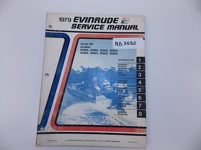 OMC 1979 Evinrude Service Manual 25/35 HP