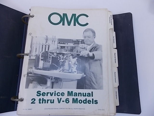 OMC Service Manual 2 thru V-6 Models 349607