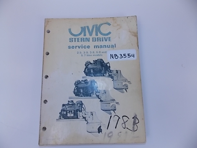 OMC Stern Drive Service Manual 2.5, 3.0, 3.8, 5.0 and 5.7 Litre Models 983052