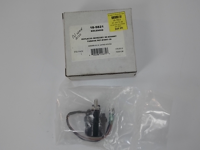 NEW Starter Solenoid 18-5821 Replaces Mercury 89-825096T Yamaha 6G1-81941-10