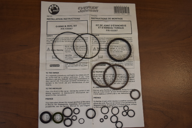 New Johnson Evinrude Power Trim O Ring & Seal Kit 433816 435567 1989-2001 40 50