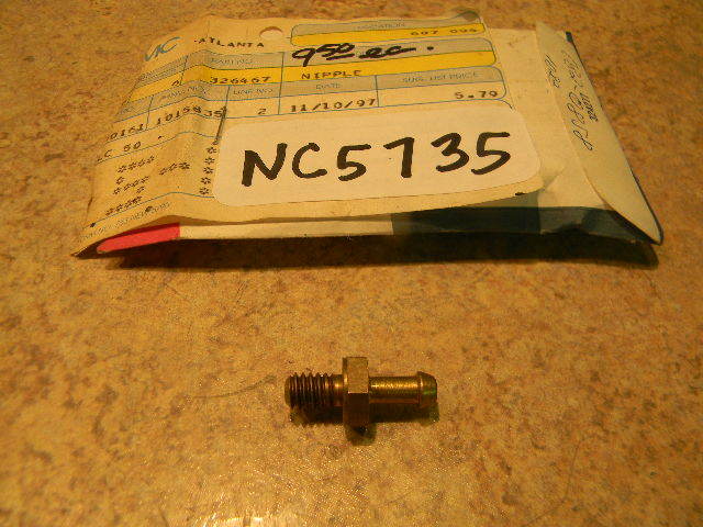 New Johnson Evinrude OMC Brass Nipple 326467 1994 90 115 150 HP