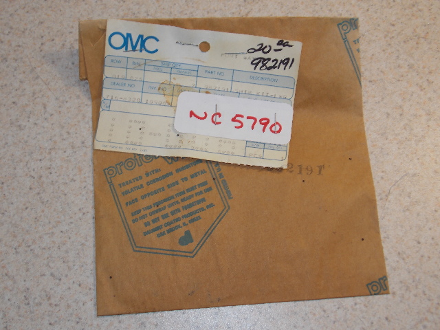 NEW OMC Cobra Lower Gearcase Shim Kit 982191 Applications 1978-1992