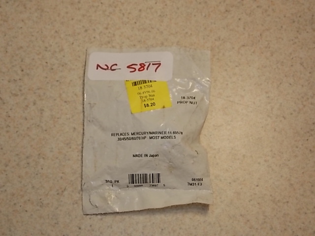 NEW Sierra Prop Nut 18-3704 Replaces Mercury 11-69578 1973-1979 40-70 HP
