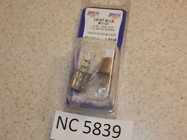 New Self Dog Line Light Bulb 1141 12.8V / 1.44A / 21CP / C-6 / BA155 / S-25MM