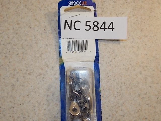 New Sea Dog Line Chrome Zinc Pad Eyes 081242-1