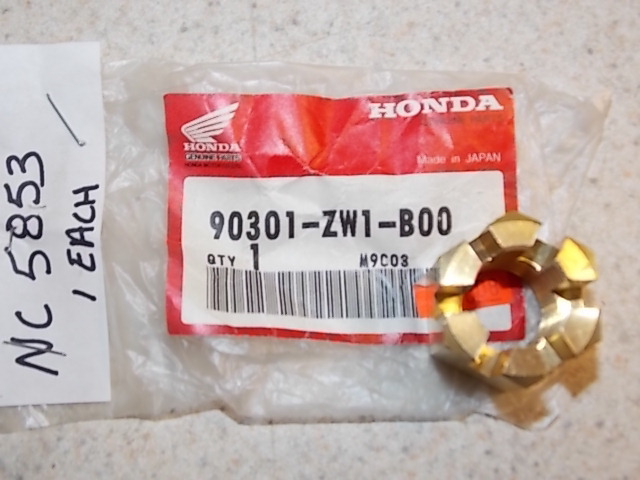 NEW Honda Castle Nut 90301-ZW1-B00 2007 & Older BF 75/90/115/130/135/150/200/225