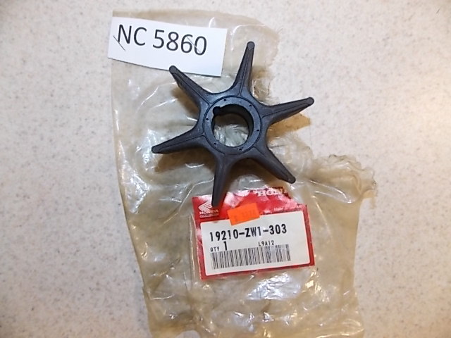 NEW Honda Pump Impeller 19210-ZW1-303 1997 & 1998 BF 75 & 90 HP