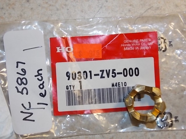 NEW Honda Castle Nut 90301-ZV5-000 2007 & Older BF 35 / 40 / 45 / 50 HP
