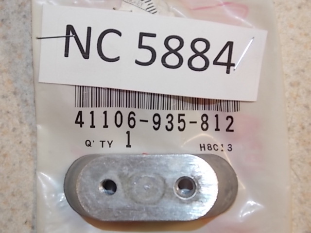 NEW Honda Anode, Metal 41106-935-812 1997 & Older BF 9.9 / 15 / 75 / 100 HP
