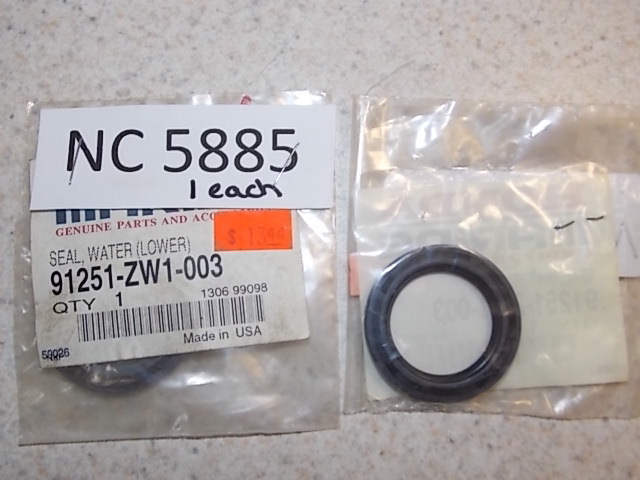 NEW Honda Water Seal 91251-ZW1-003 1997 & 1998 BF 75 & 90 HP