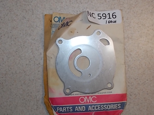 New Johnson Evinrude OMC Impeller Housing Plate 317841 1973-1977  85/115/135 HP