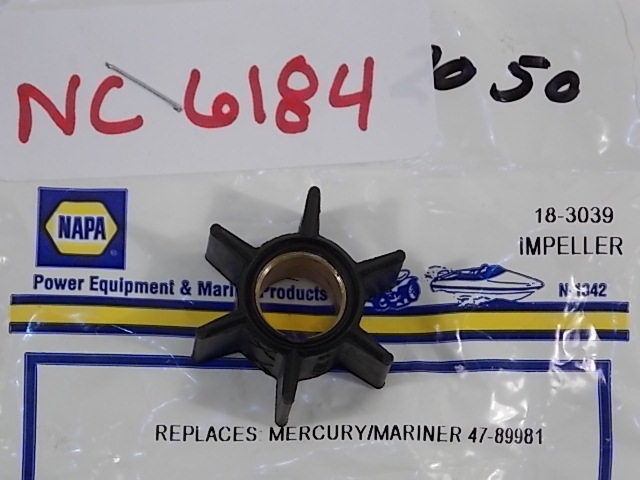 NEW NAPA Impeller 18-3039 Mercury 47-89981 1979-1986