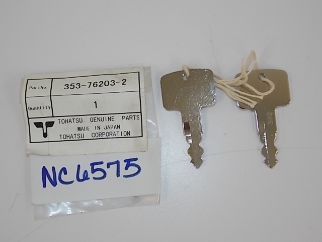 NEW OEM Nissan Tohatsu Main Switch Key 353-76203-2 2002&earlier-2011 40 HP 50 HP