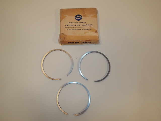 New Johnson Evinrude Standard Piston Ring Set 378436 1968-1970 33 HP