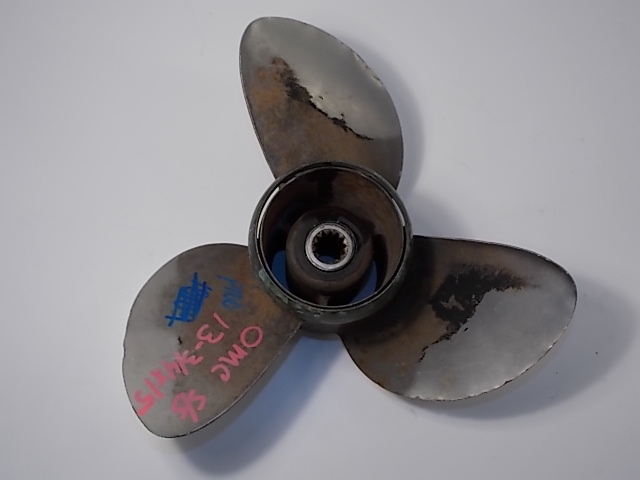 Johnson Evinrude Stainless Steel Propeller 13 3/8 x 17 389948 1979-01 40-140 HP