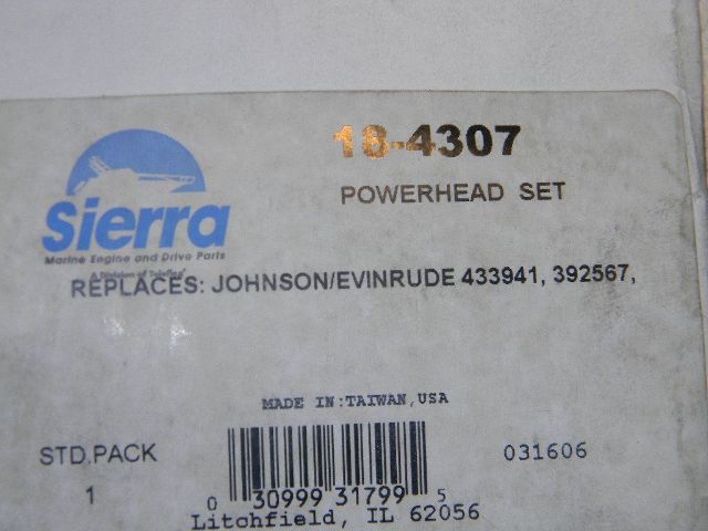 Sierra Powerhead Gasket set Replaces 20 25 35 HP