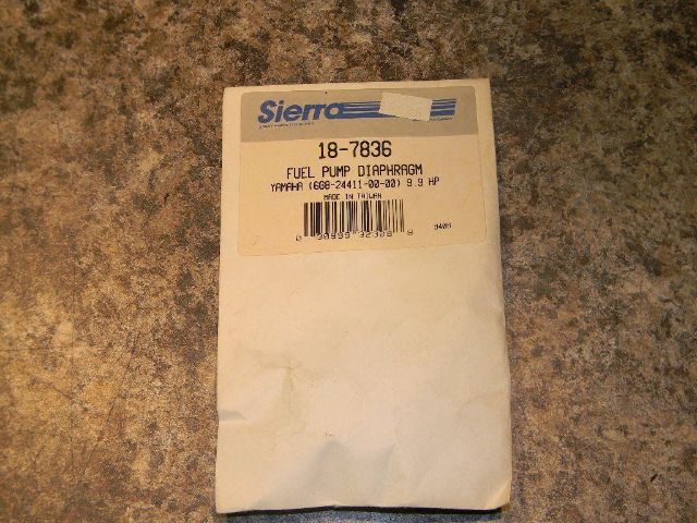 Sierra fuel pump diaphragm kit for Yamaha
